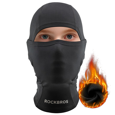 ROCKBROS Kinder Sturmhaube Jungen Mädchen Fleece Wintermütze Balaclava Skimaske