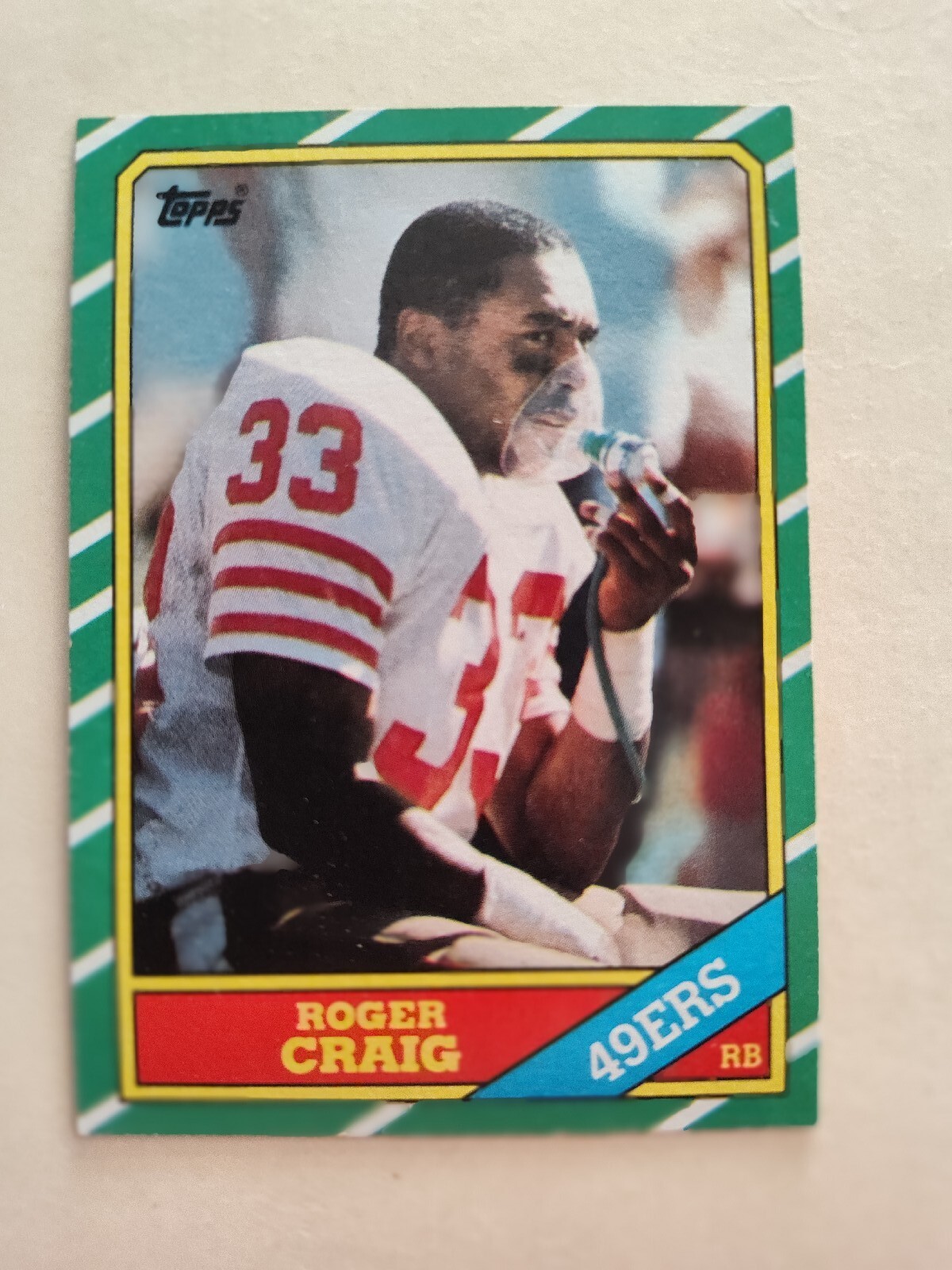 ROGER CRAIG San Francisco 49ers 1986 TOPPS Football Card #157