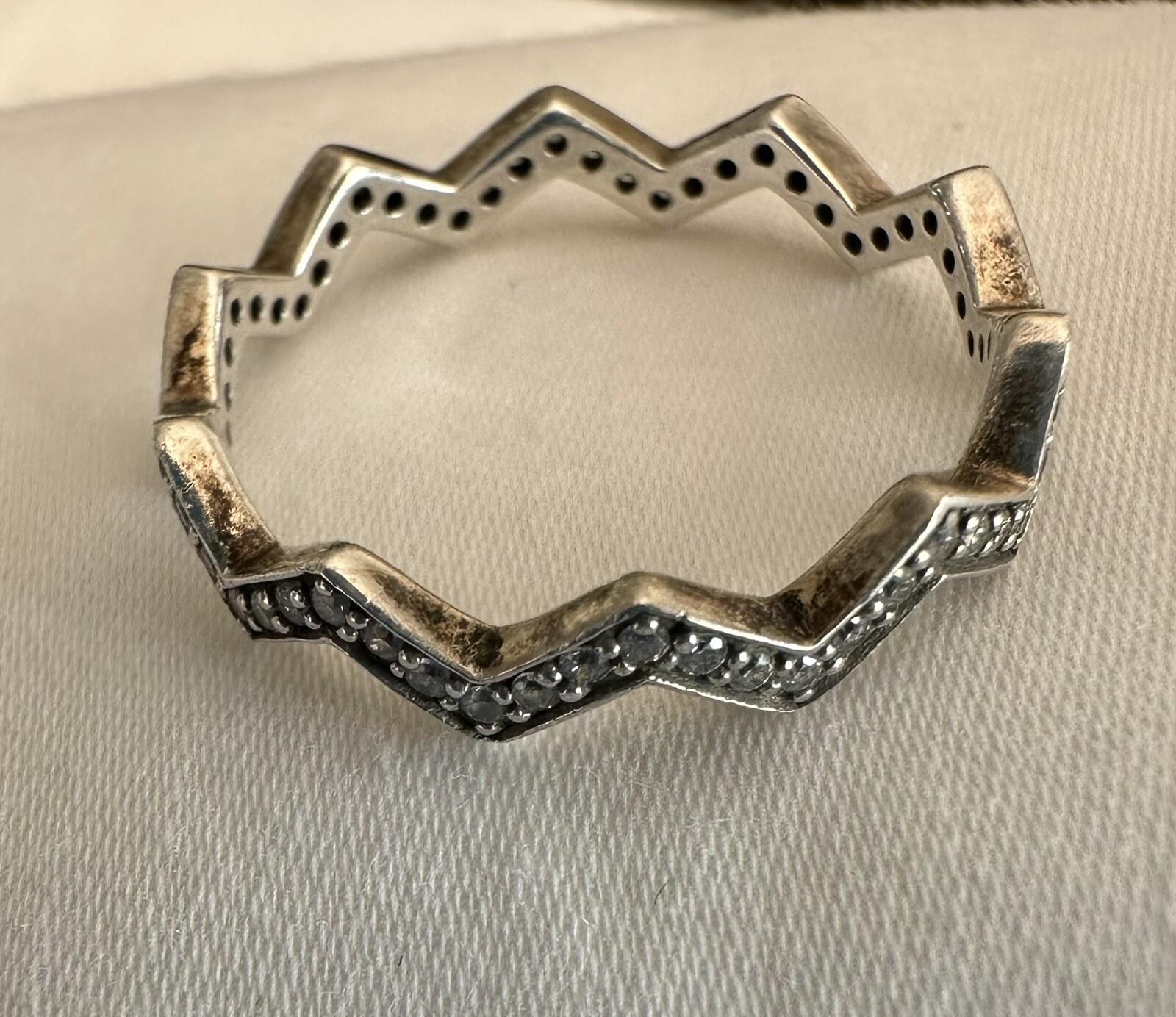 Pandora Shimmering Zigzag Ring - image 3
