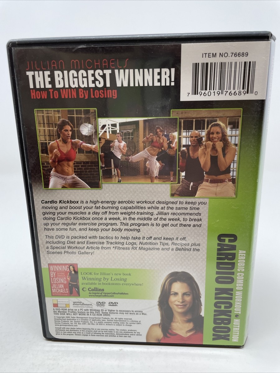 DVD Cardio Kickbox Jillian Michaels The Biggest Winner! How to Win