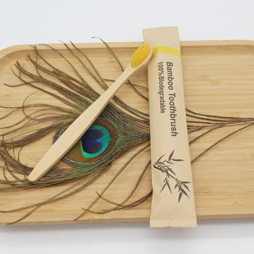 Hot 50/100Pcs Customisable Logo Bamboo Toothbrush Eco Friendly Tooth Brushes - Picture 26 of 42