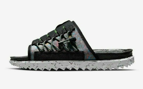 Nike Asuna Crater Slide Black Iron Grey 