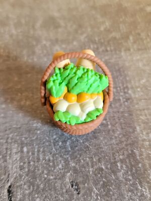 Eggs carrot bread basket doll accessory toy figure