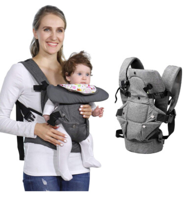 Pittoreks Baby Carrier チャコールグレー Gray Baby Soft Carrier, 4-in-1 Ergonomic Convertible Carrier