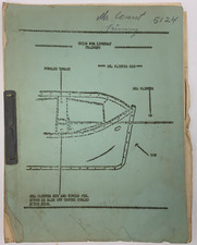 Coast Guard Guide for Lifeboat Training 1954 MSTSLANT Hand Written Notes Rough