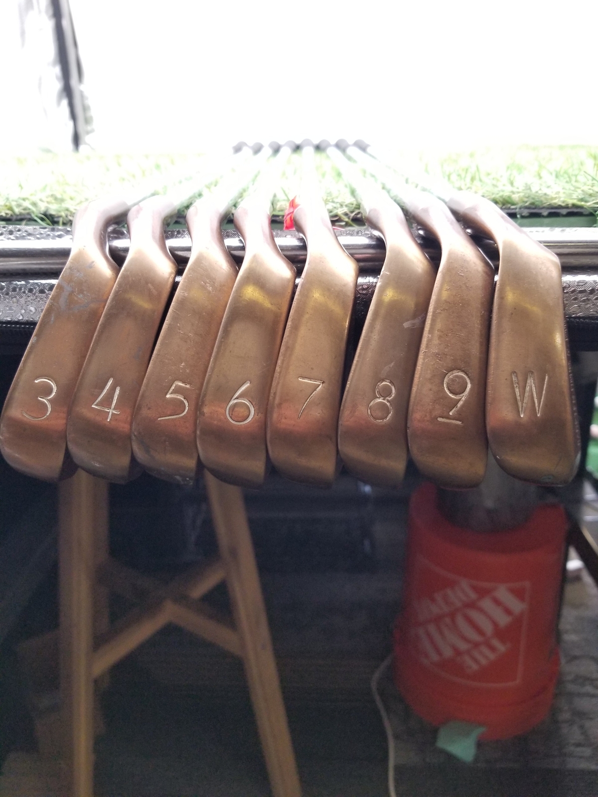 PING EYE 2 BERYLLIUM COPPER IRON SET 3-PW STIFF ZZ LITE RED DOT GOOD