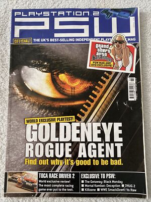 PlayStation PSW Magazine Issue 60 Goldeneye Rogue Agent World Exclusive Playtest