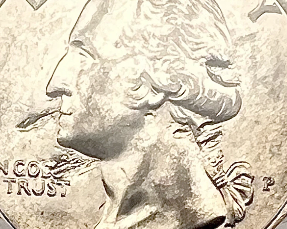 2021 Washington Crossing The Delaware Quarter Major Struck Through Grease ! - Image 3 of 4