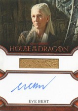 Game Thrones House of the Dragon: Eve Best, Rhaenys Autograph Relic Card