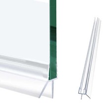 AquivaCoast 2-Pack Shower Door Bottom Seal for 1/4", 5/16", 3/8" Glass