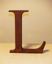 SOLID IRON LETTER L