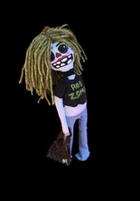 Rob Zombie handmade skeleton rag doll