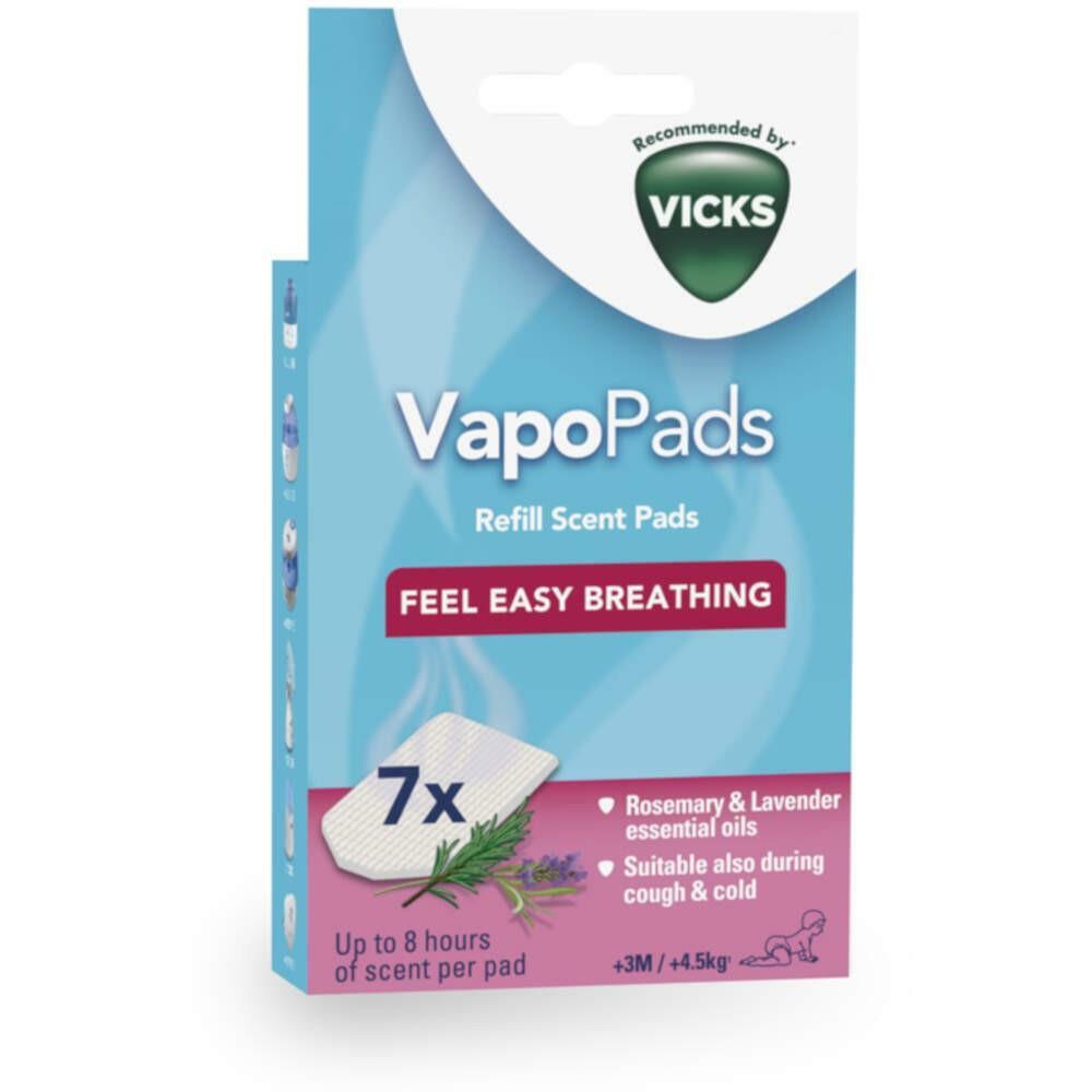 Vicks Pediatrica Vaporizzatore Ricarica Vapopads Aromatizzati Pad (x7) Rosmarino