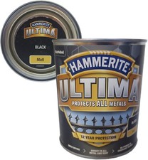 Hammerite Direct To Rust Metal Paint 12 Year Protection Smooth Matt