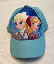 Disney Frozen Anna Elsa Printed Sequin Adjustable Baseball Hat Cap