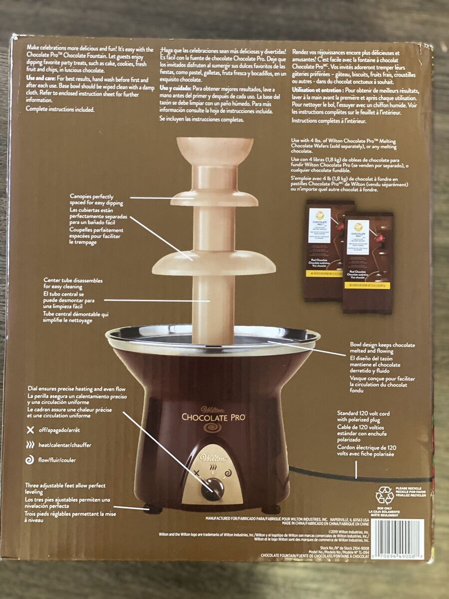 Wilton Chocolate Chocolate Fountain and Fondue Fountain 4 lb Wilton Chocolate Chocolate Fountain and Fondue Fountain 4 lb