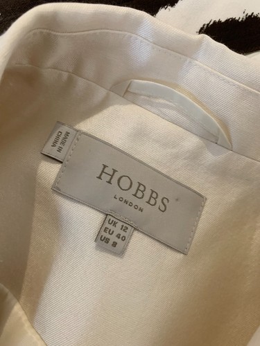 Hobbs cream blazer jacket 12 VGC wedding event wool silk ivory classic - 第 8/9 張圖片