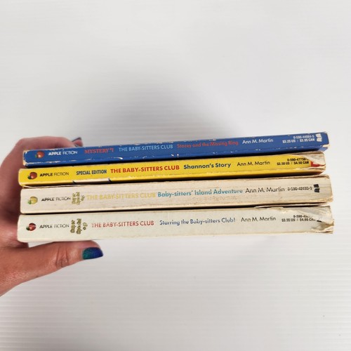 Vintage The Babysitters Club 4x PB Book Bundle Lot Ann M Martin 1980 Teen Drama - Picture 2 of 15