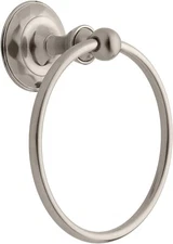 Delta Towel Ring Faucet 133057 Pirouette Towel Ring, Satin Nickel Towel Ring