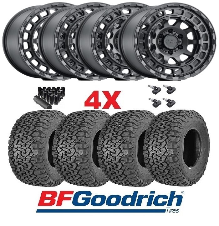 Black Rhino 17インチ ホイール BFGoodrich ATタイヤ BLACK RHINO CHAMBER BLACK RIM TIRE AT BFGOODRICH 2656517 FITS