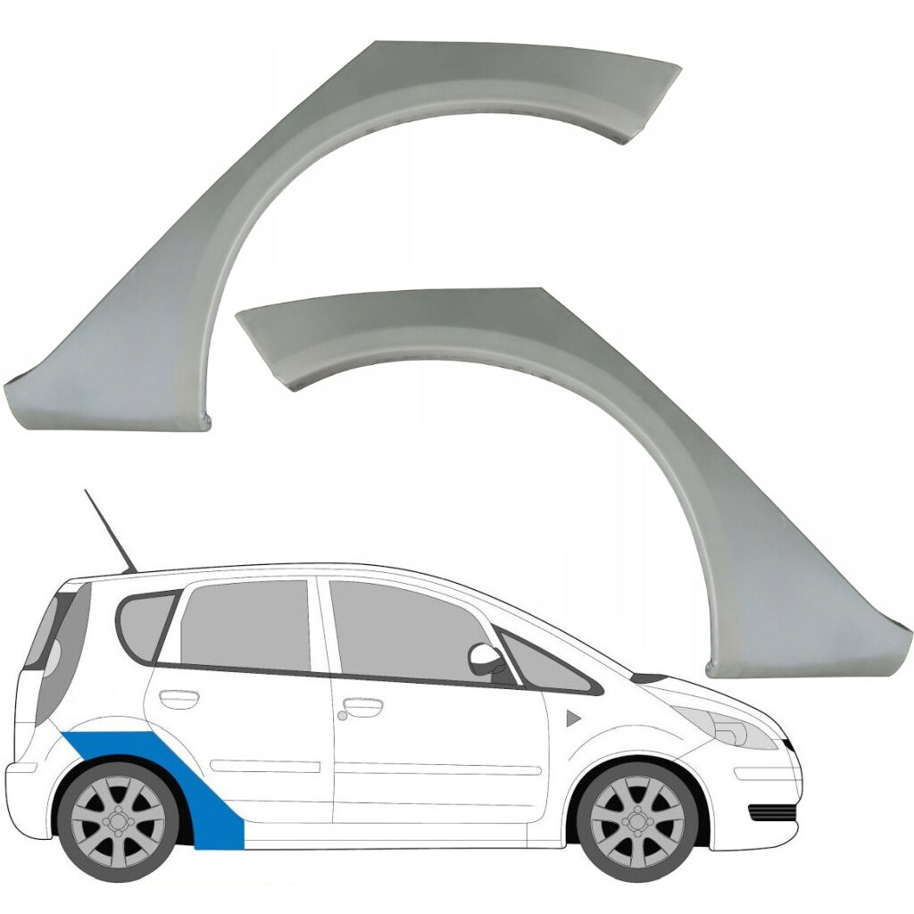 MITSUBISHI COLT Z30 2004-2012 REAR WHEEL ARCH REPAIR PANEL REAR WING / PAIR