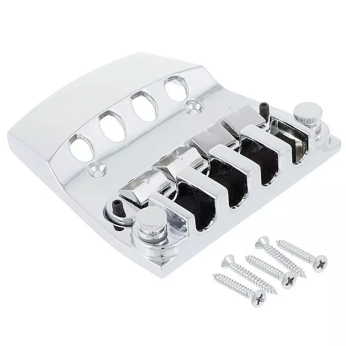 NEW - Ricky-Style Bass Bridge and Tailpiece for Rickenbacker® - CHROME