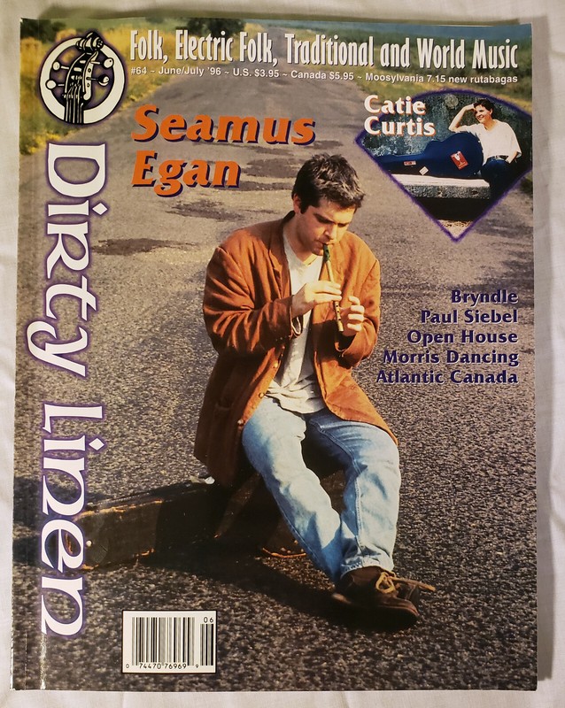 Dirty Linen folk & world music mag #64 Jun/Jul '96 Seamus Egan/Catie Curtis/more