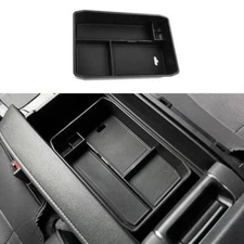 Matte Black Console Storage Box Cover Trim 1pcs For Toyota Highlander 2020-2022