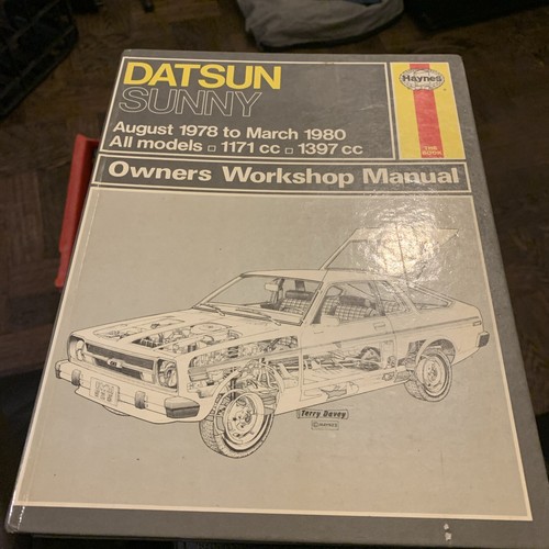 Haynes 525 Datsun Sunny 1978 - 1980 Owners Workshop Manual 1171cc 1397cc