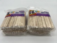 New (x4) Horizon Group USA Go Create Wooden Craft Sticks (600pcs) Free Shipping