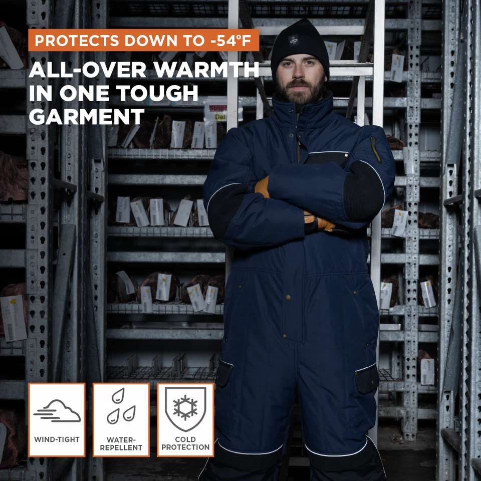 Мужские комбинезоны RefrigiWear 54 с золотой изоляцией - Изображение 4 из 4