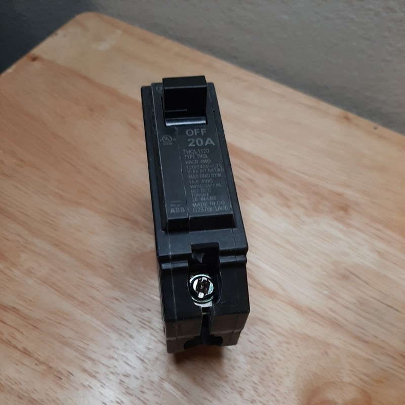 GE THQL1120 20A 120/240V Circuit Breaker