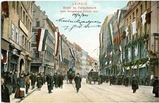AK  Leipzig, Brühl im Fellschmuck beim Königseinzug 1905, ungelaufen