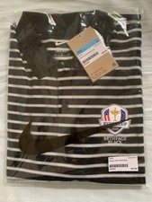 NOWOŚĆ 2025 Ryder Cup At Bethpage Black NIKE Męska Polo Medium Czarno-Biała D