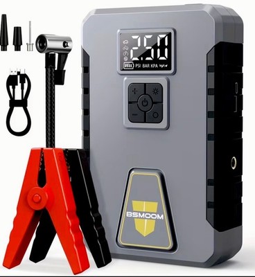 BSMOOM 6000A Jump Starter 21800mAh Air Compressor & Power bank