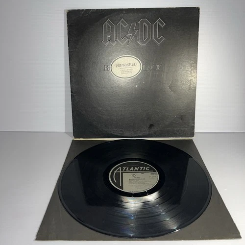 AC/DC Back In Black LP Record Vinyl 1980 Atlantic SD16018 Original Masterdisk