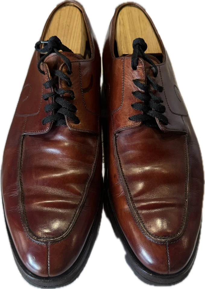 Zapato de cuero raro descontinuado John Fluevog Gateway Angels Anfield Ox Blood 9M Foto 2 de 4