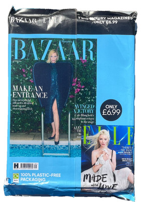 HARPER'S BAZAAR / ELLE 2 x MAGAZINE PACK SEPTEMBER 2026 ~ CATE BLANCHETT ~ NEW