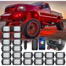 MICTUNING C3 RGBW LED Rock Lights 20 Pods App Control Underglow for Truck Jeep