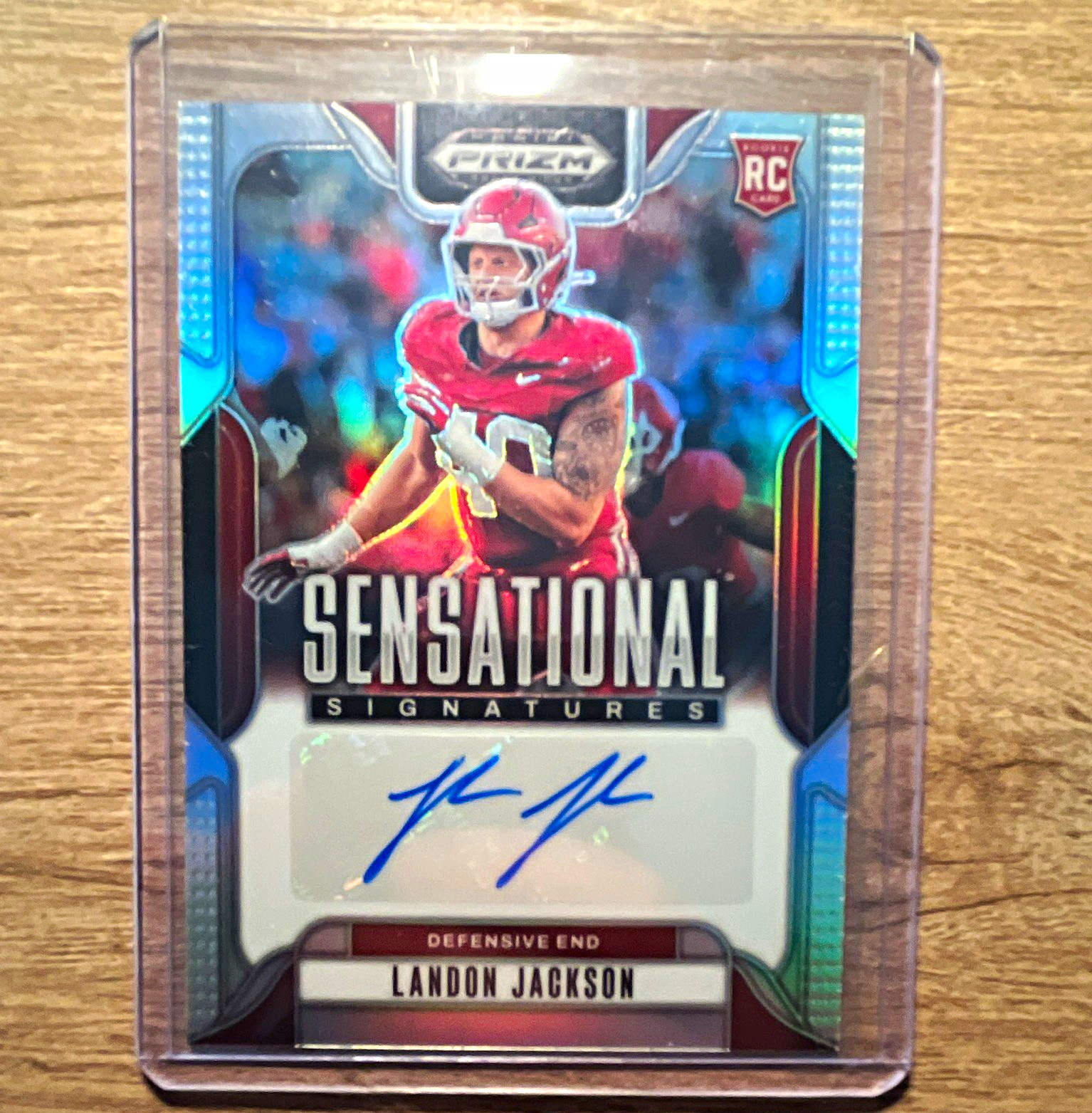 Panini 2025 Prizm Draft Picks Landon Jackson Sensational Sig #SS-LAJ RC Auto