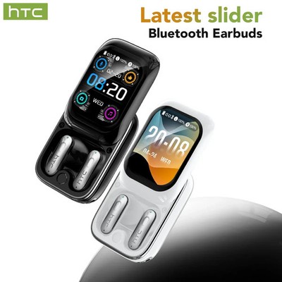 HTC Bluetooth Earphones | AI Translator TWS Ultra HD Screen