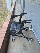Prolite Carbon X Walker, lightweight folding rollator with seat, height adjusta