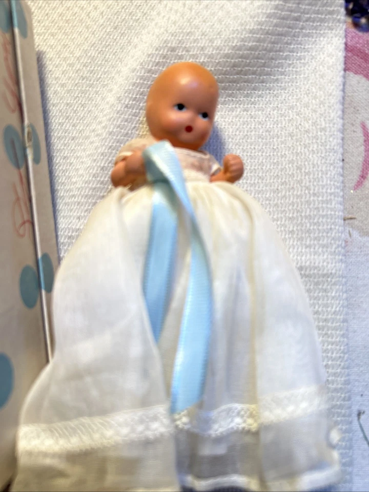 "Muñeca Nancy Ann Storybook de colección bisque NASB articulada #210 Hush Baby con caja" Foto 2 de 4