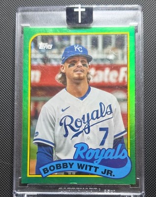 Bobby Witt Jr 45/99 2023 Topps Archives  1989 Topps Refractor George Brett  