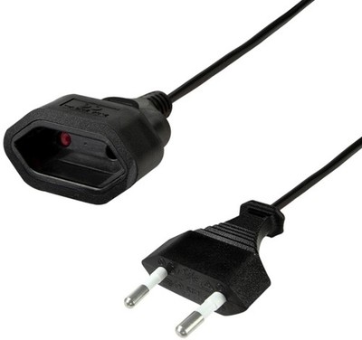 LogiLink Verlängerungskabel, Eurostecker, 3,0 m, schwarz