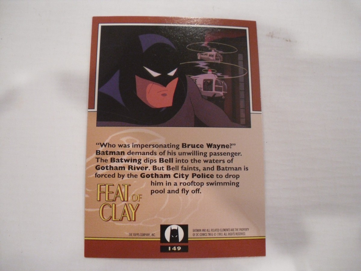 1993 Topps Batman: The Animated Series #149 Feet of Clay | eBay
