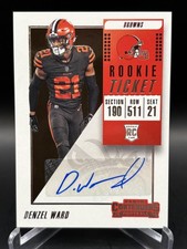 Denzel Ward 2018 Panini Contenders #245 Rookie Ticket Auto