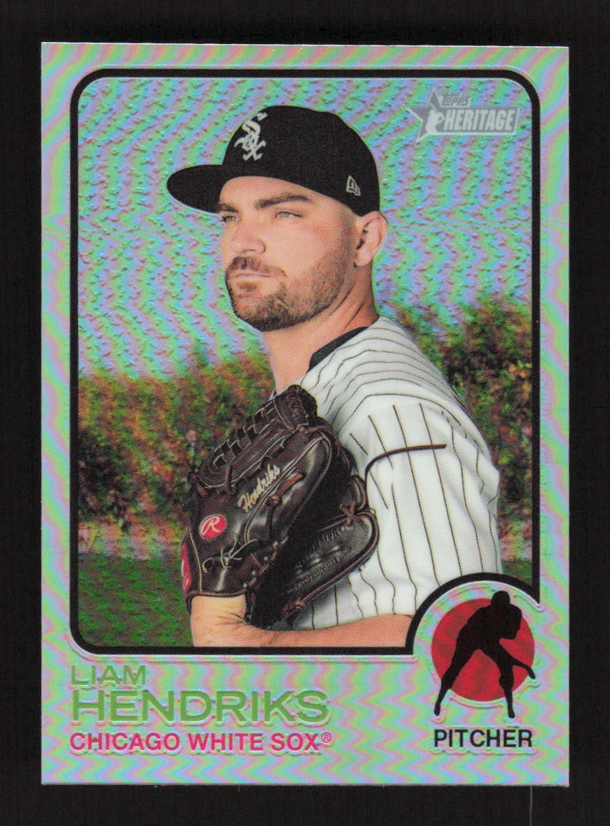 Liam Hendriks 2022 Topps Heritage Chrome Refractor #/673 #6
