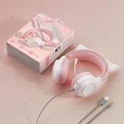 Cat Ear Gaming Headset w/ Mic RGB LED USB & 3.5mm For PC Xbox Gamer NEW In Box