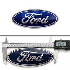 Ford 7 Front Grille Tailgate Emblem Blue Silver Oval Logo Badge Replacement Ford 7 Front Grille Tailgate Emblem Blue Silver Oval Logo Badge Replacement